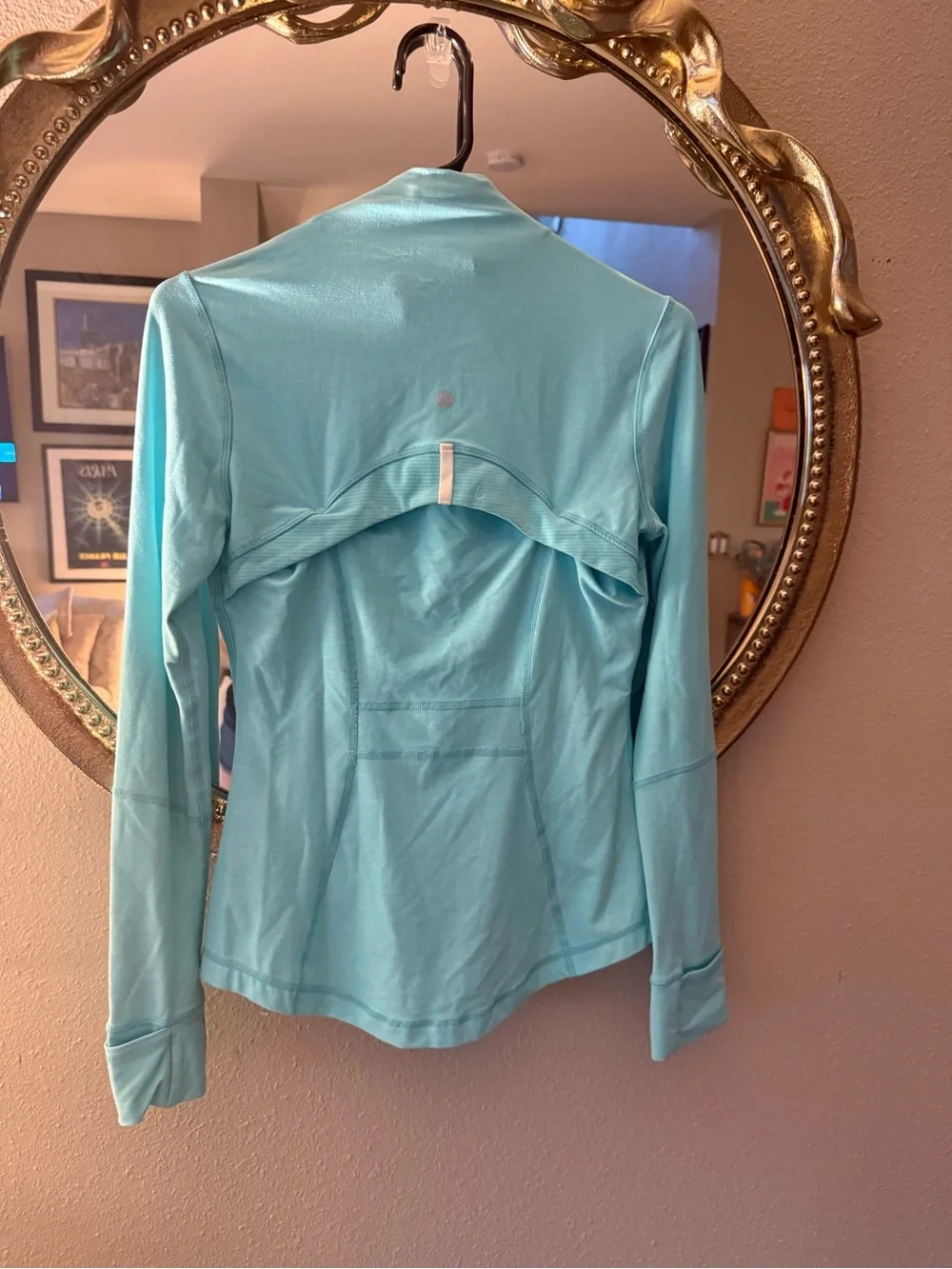 Lululemon Light Turquoise Full-Zip Active Jacket
